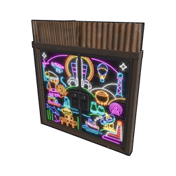 Neon Vibes Double Metal Door