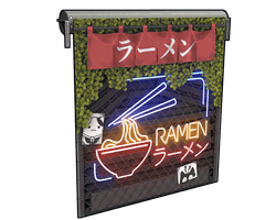 Ramen Garage Door