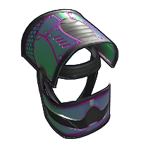 Chameleon Helmet in Rust