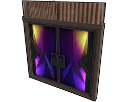 Tempered Sheet Metal Double Door