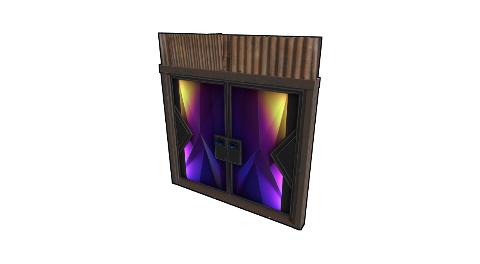 Tempered Sheet Metal Double Door