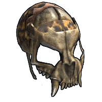 Neanderthal Facemask in Rust