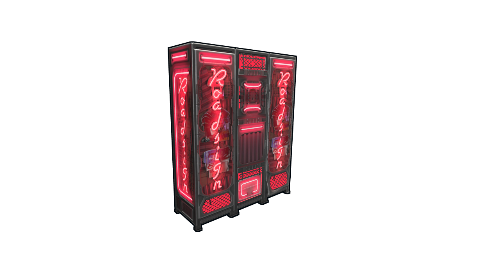 Neon Roadsign Locker