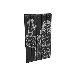 Chalk Menace Wood Door