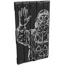 Chalk Menace Wood Door