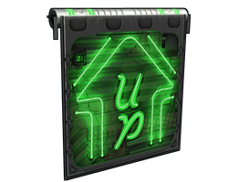Neon Up Garage Door