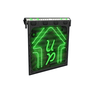 Neon Up Garage Door