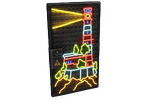 Neon Lighthouse Door