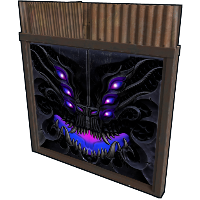Abyss Metal Double Door in Rust