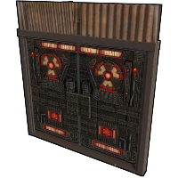 Nuke Room Double Door in Rust