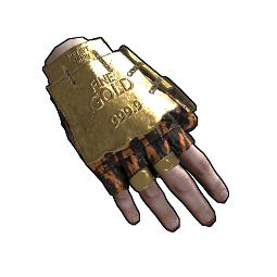 Gold Chains Roadsign Gloves