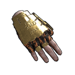 Gold Chains Roadsign Gloves