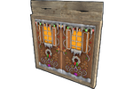 Gingerbread Double Wooden Door