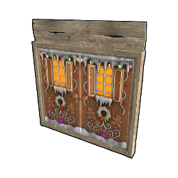 Gingerbread Double Wooden Door