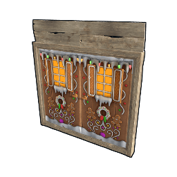 Gingerbread Double Wooden Door