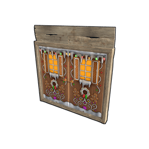Gingerbread Double Wooden Door