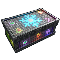 Neon Snowflake Large Box in Rust