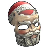 Serious Santa Facemask in Rust