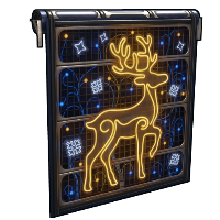 Winter Spirit Garage Door in Rust