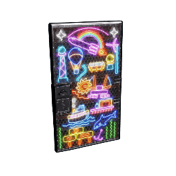Neon Vibes Sheet Metal Door
