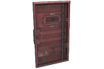 Red Armored Container Door