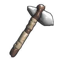 Inflatable Stone Hatchet in Rust