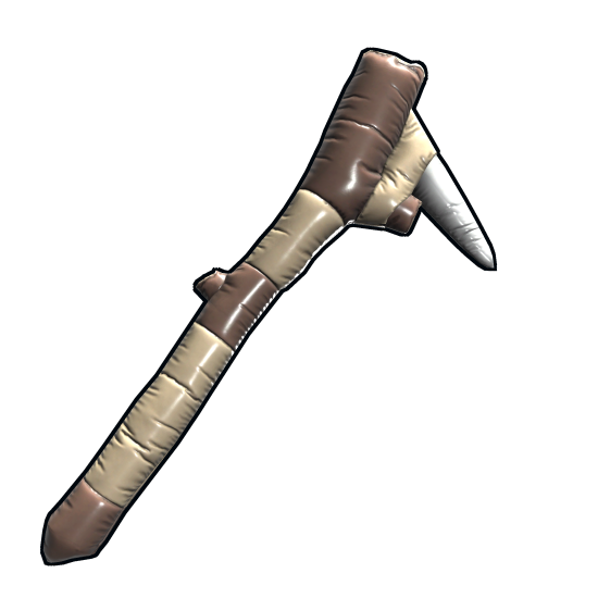 Inflatable Stone Pickaxe in Rust