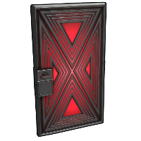 Evil Lair Metal Door in Rust