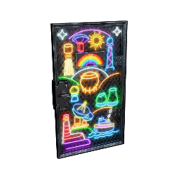Neon Vibes Armored Door