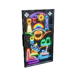 Neon Vibes Armored Door