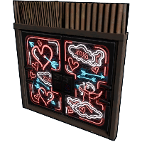 Neon Love Metal Double Door