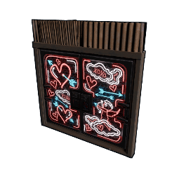 Neon Love Metal Double Door