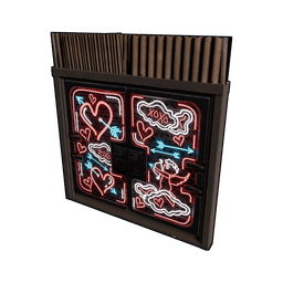 Neon Love Metal Double Door