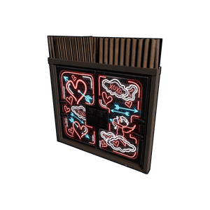 Neon Love Metal Double Door