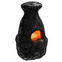 Polished Obsidian Furnace in Rust