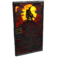 Shadowborn Sheet Metal Door in Rust