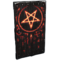 Wooden Door from Hell in Rust