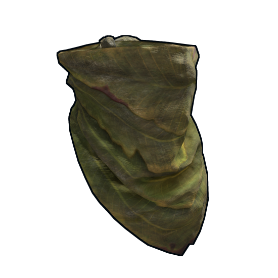 Banana Leaf Bandana in Rust
