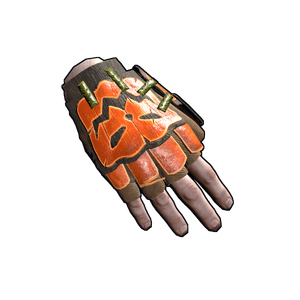 Pumpkin Roadsign Gloves