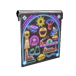 Neon Vibes Garage Door