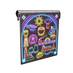 Neon Vibes Garage Door