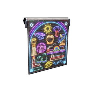 Neon Vibes Garage Door