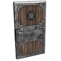 Frontier Rustic Door in Rust