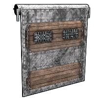 Frontier Rustic Garage Door in Rust