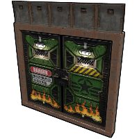 Bombshell Double Armored Door in Rust