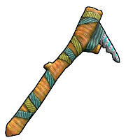 Easter Stone Pick Axe in Rust