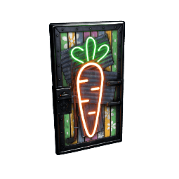 Neon Carrot Door