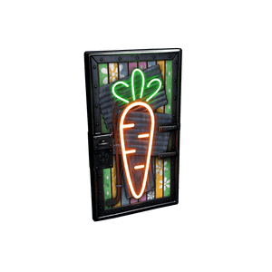 Neon Carrot Door