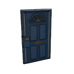 Blue Exterior Door