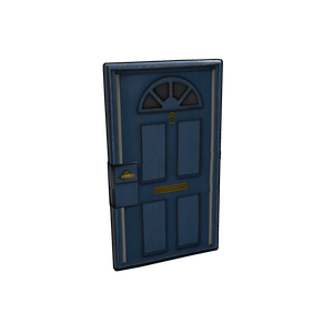 Blue Exterior Door